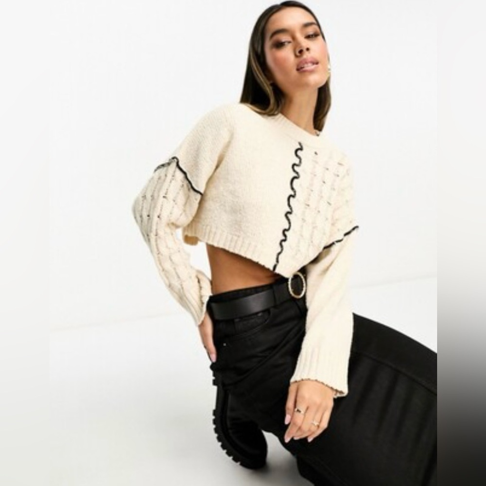 Stradivarius open knit sweater